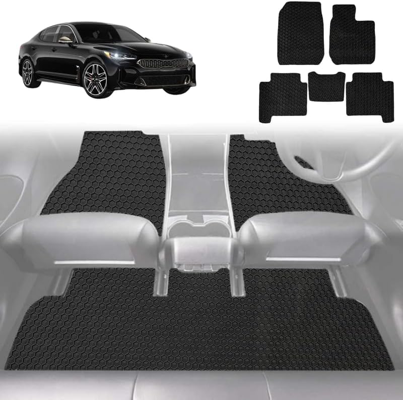 6D Diamond Car Floor Mats for Kia Stinger 2017 - Current CK - Custom-Fit Carpet Liner