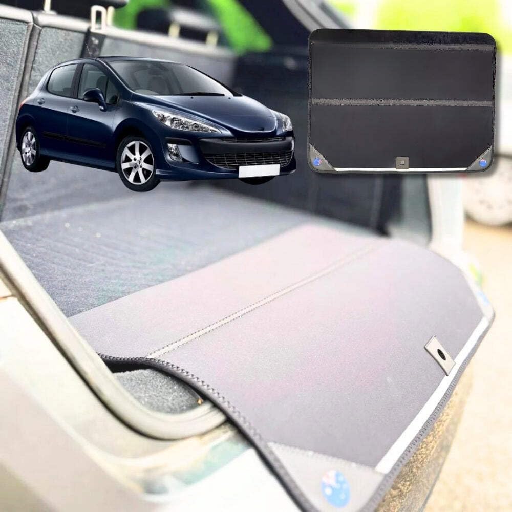 Rear Cargo Boot Bumper Protector for Peugeot 308 Hatch 2007-2013 - Standard (72.5 x 55.5) cm - Black