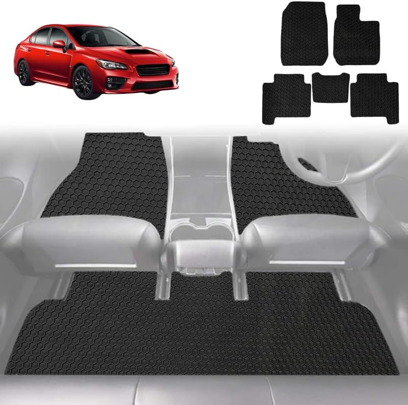 6D Diamond Car Floor Mats for Subaru WRX 2014 - 2021 (Auto/Manual) - Custom-Fit Carpet Liner