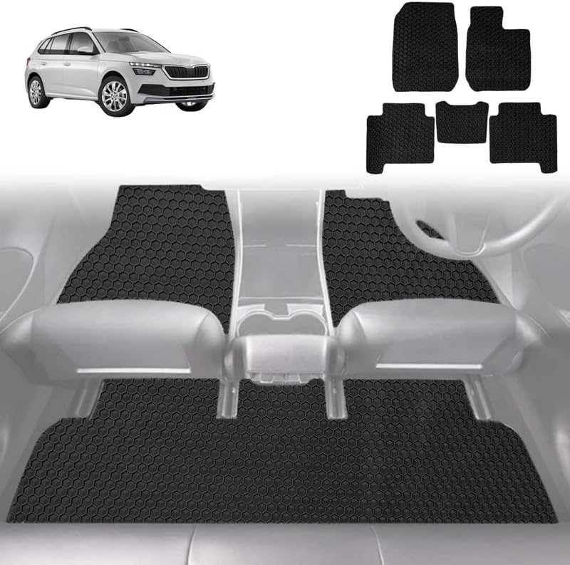 6D Diamond Car Floor Mats for Skoda Kamiq 2019 - Current NW - Custom-Fit Carpet Liner