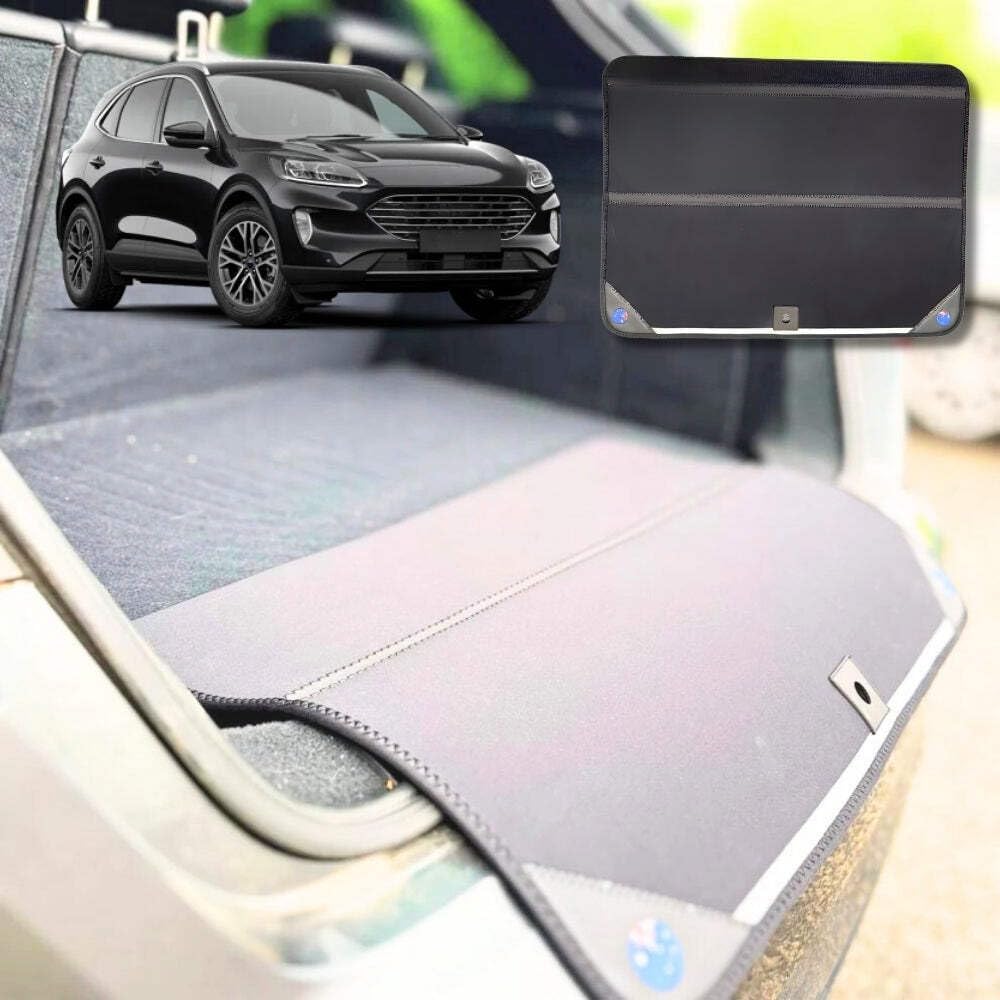 Rear Cargo Boot Bumper Protector for Ford Escape 2020 - Current ZH - XL (98 x 55) - Black