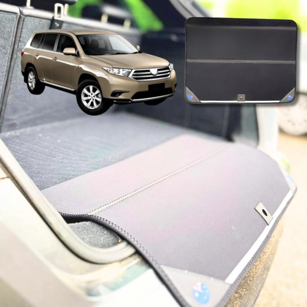 Rear Cargo Boot Bumper Protector for Toyota Kluger 2021 - Current (XU70) - XL (98 x 55) - Black