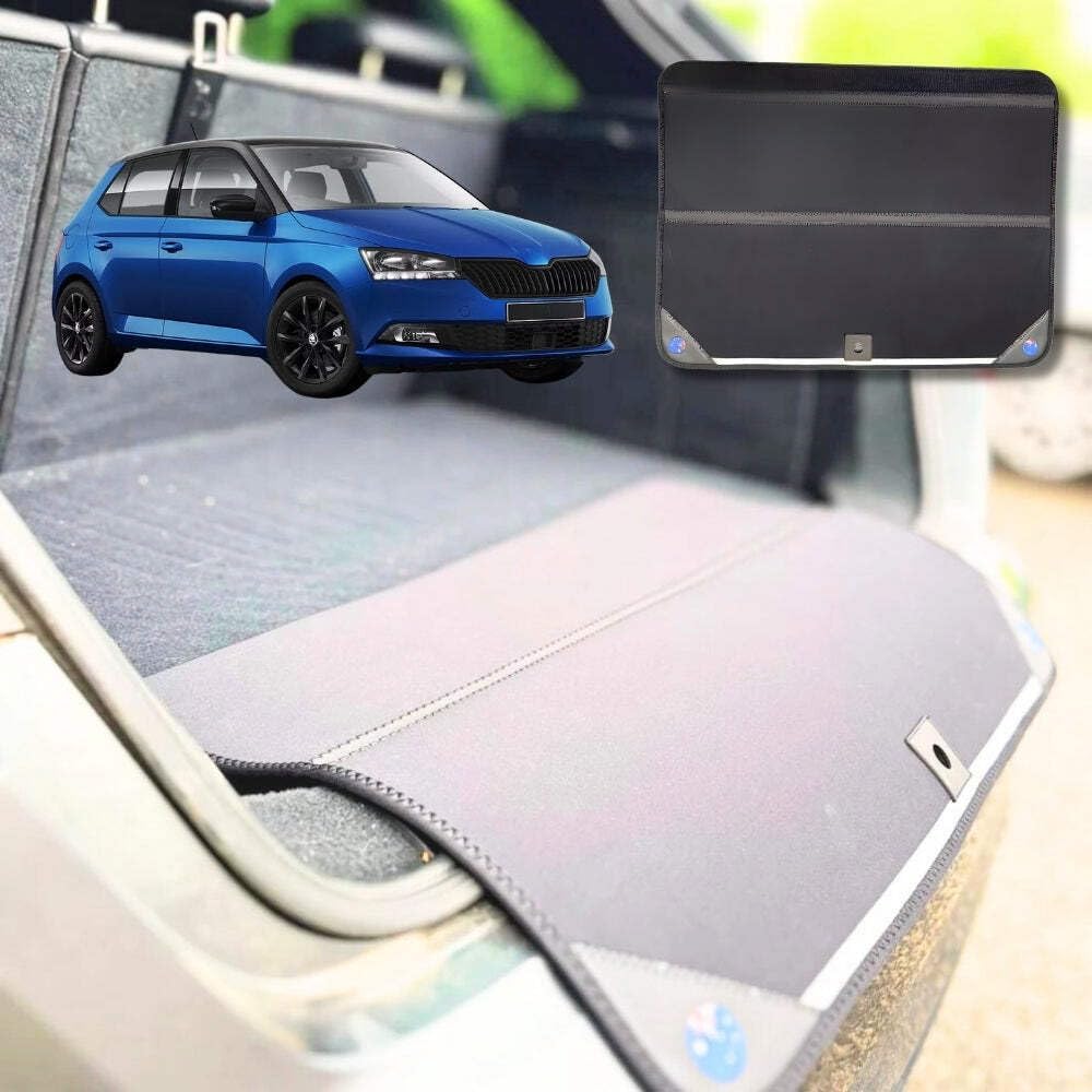 Rear Cargo Boot Bumper Protector for Skoda Fabia 2014-2021 - Standard (72.5 x 55.5) cm - Black