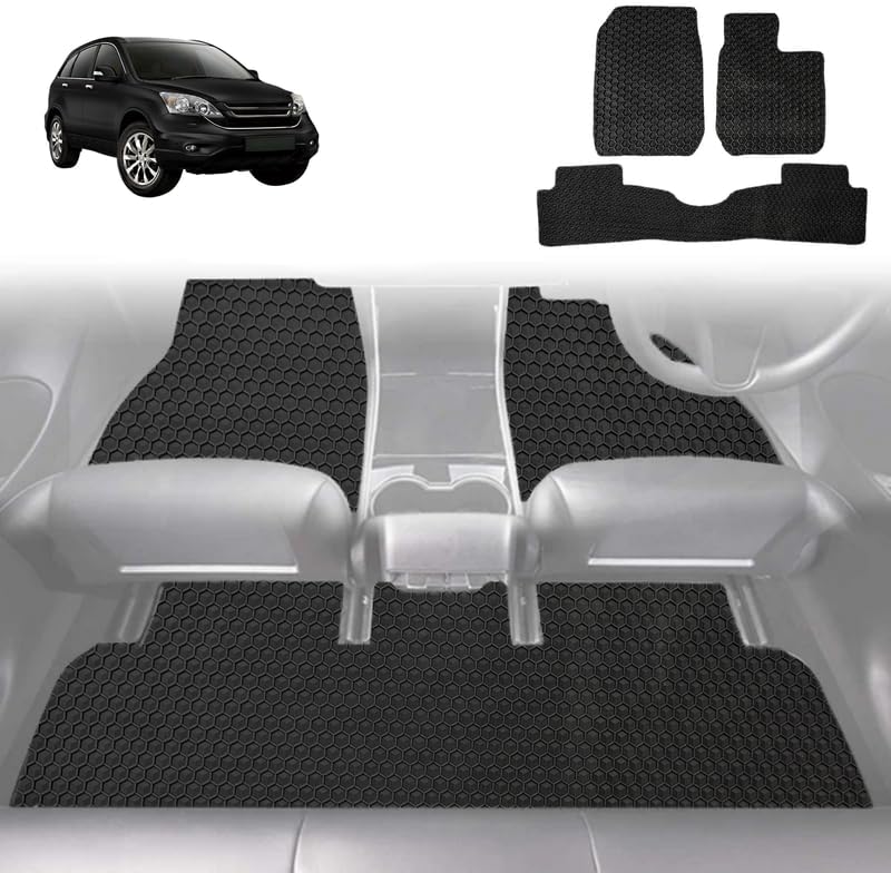 6D Diamond Car Floor Mats for Honda CR-V 2007 - 2012 RE - Custom-Fit Carpet Liner