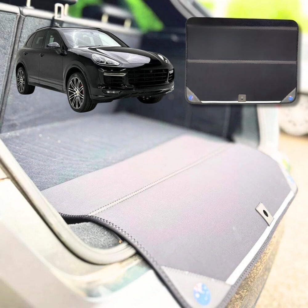 Rear Cargo Boot Bumper Protector for Porsche Cayenne 2011 - 2017 92A - XL (98 x 55) - Black