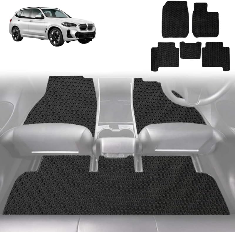 6D Diamond Car Floor Mats for BMW iX3 2022 - Current (G08) - Custom-Fit Carpet Liner