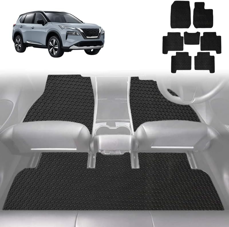 6D Diamond Car Floor Mats for Nissan X-TRAIL 2014 - 2022 (T32) - Custom-Fit Carpet Liner