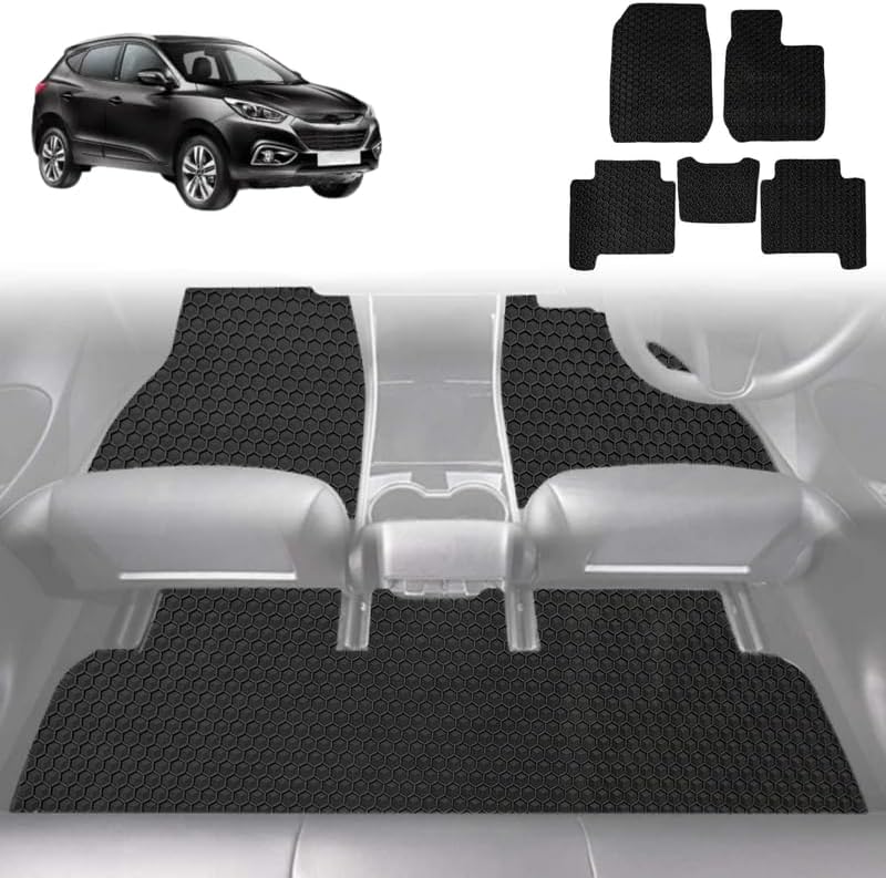 6D Diamond Car Floor Mats for Hyundai iX35 2010 - 2015 (LM) - Custom-Fit Carpet Liner