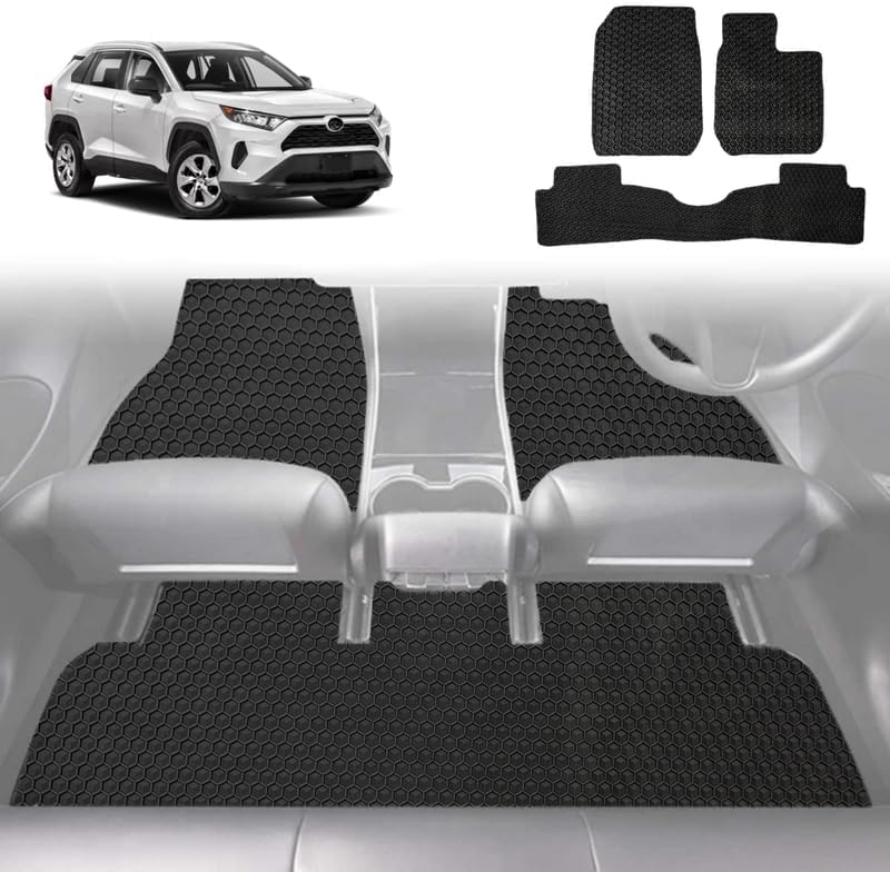 6D Diamond Car Floor Mats for Toyota RAV4 2019 - Current (XA50) - Custom-Fit Carpet Liner