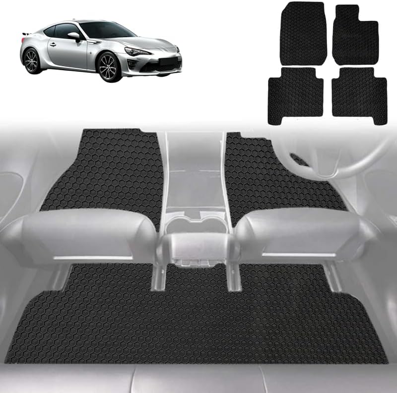 6D Diamond Car Floor Mats for Toyota 86 2012 - 2021 - Custom-Fit Carpet Liner