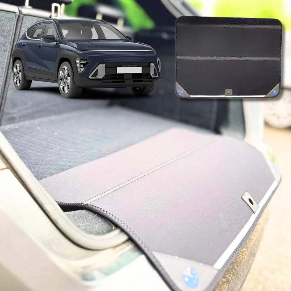 Rear Cargo Boot Bumper Protector for Hyundai Kona 2023 - Current (SX2 Petrol) - XL (98 x 55) - Black