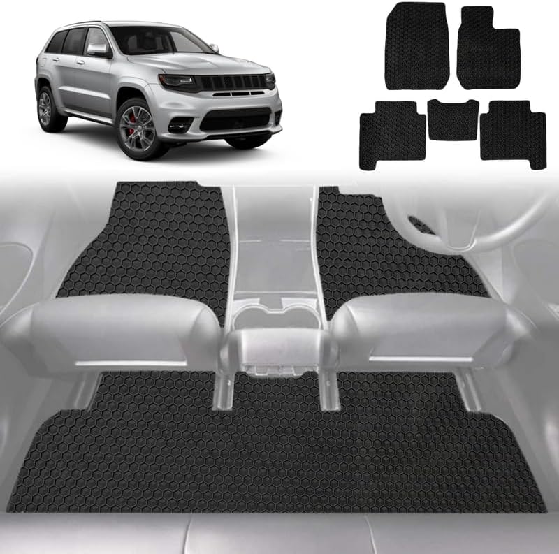 6D Diamond Car Floor Mats for Jeep Grand Cherokee 2011 - 2021 (WK) - Custom-Fit Carpet Liner