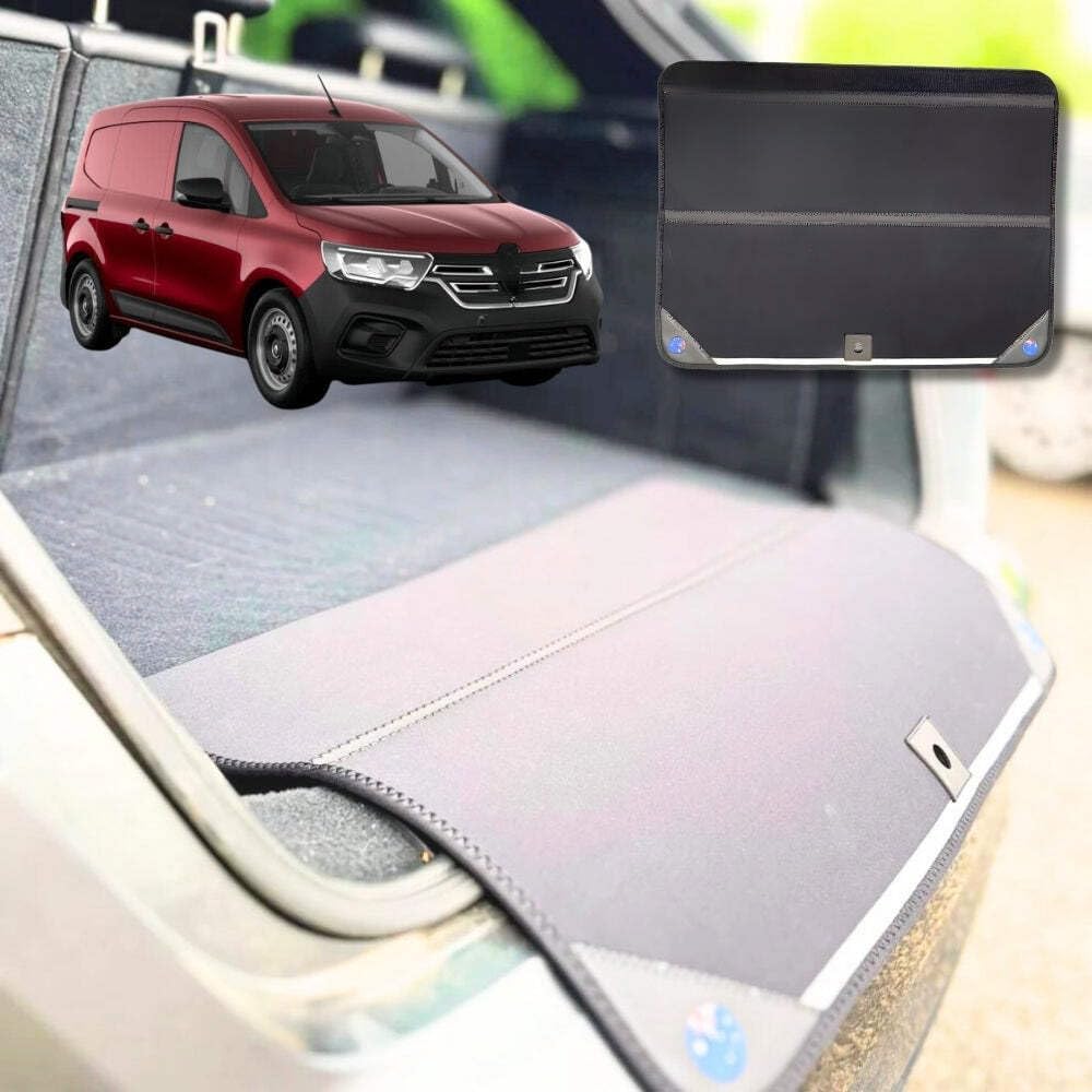 Rear Cargo Boot Bumper Protector for Renault KANGOO 2021 - Current X61 Facelift - 72.5 x 55.5 cm - Black