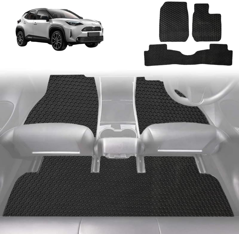 6D Diamond Car Floor Mats for Toyota Yaris Cross 2020 - Current - Custom-Fit Carpet Liner