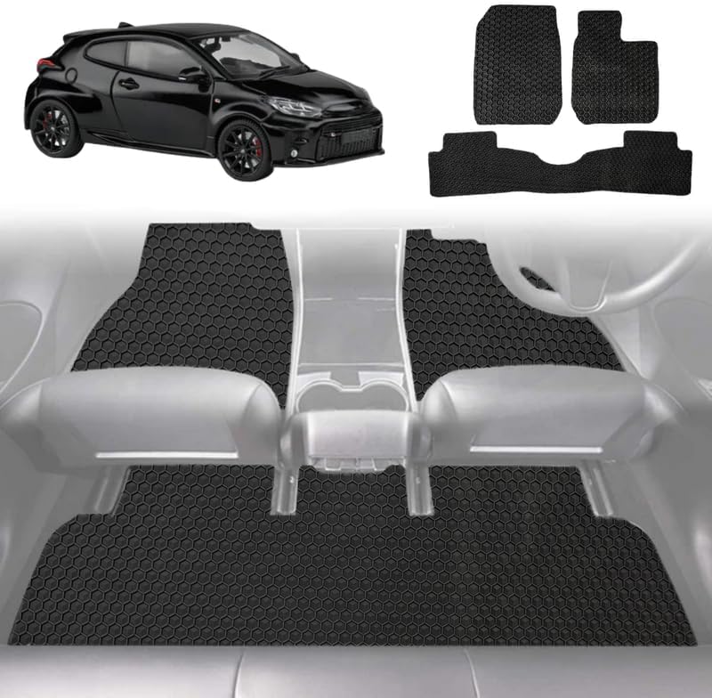 6D Diamond Car Floor Mats for Toyota GR Yaris 2021 - Current - Custom-Fit Carpet Liner