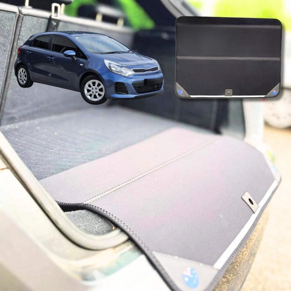 Rear Cargo Boot Bumper Protector for Kia Rio 2012-2016 - Standard (72.5 x 55.5) cm - Black