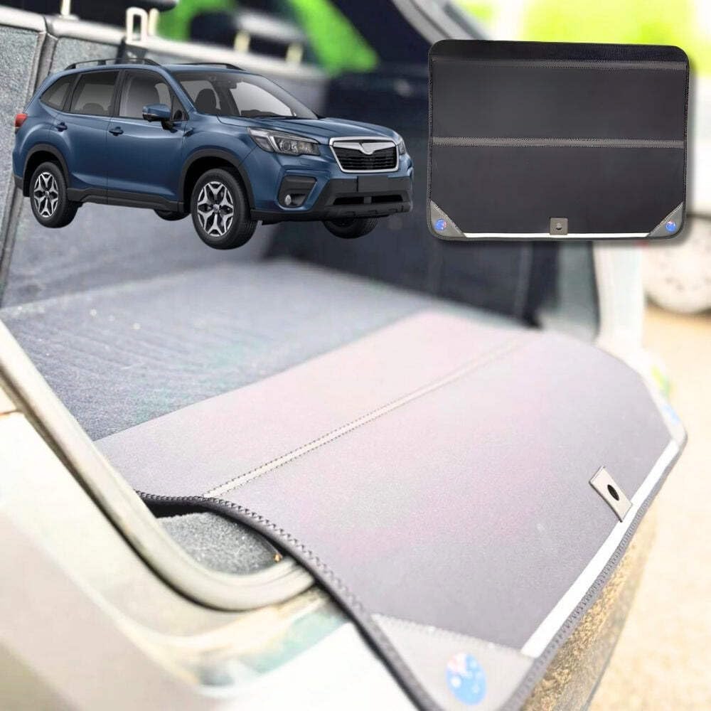 Rear Cargo Boot Bumper Protector for Subaru Forester 2008 - 2012 (SH) - XL (98 x 55) - Black
