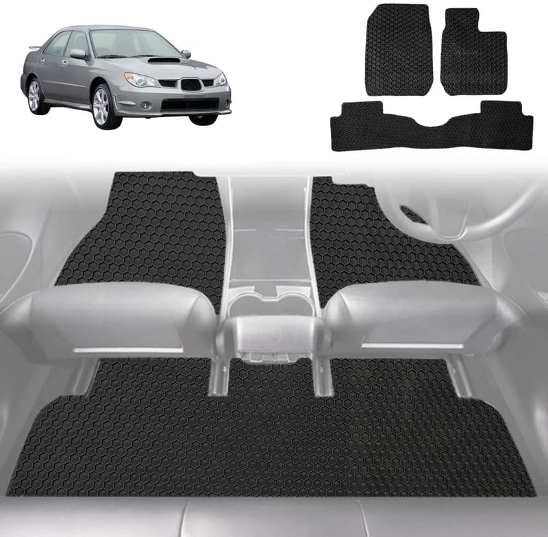 6D Diamond Car Floor Mats for Subaru Impreza 2000 - 2007 GD, GG, GG Facelift - Custom-Fit Carpet Liner