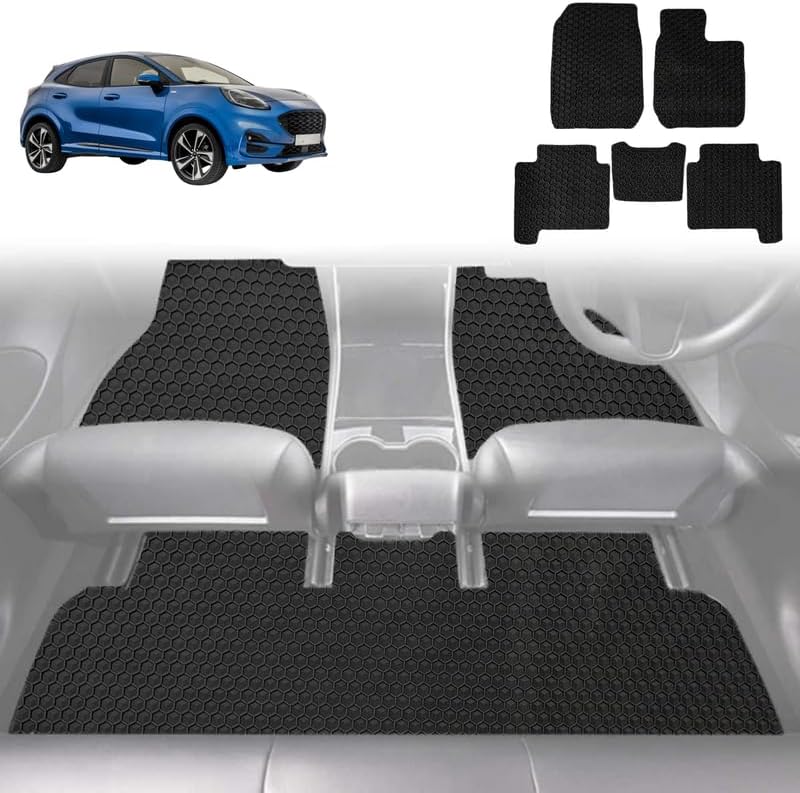 6D Diamond Car Floor Mats for Ford Puma 2019 - Current JK - Custom-Fit Carpet Liner