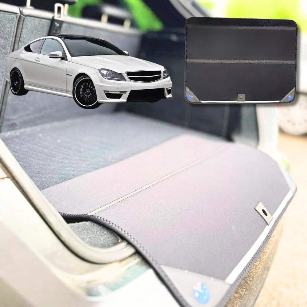 Rear Cargo Boot Bumper Protector for Mercedes-Benz C-class 2007 - 2014 Coupe (W204) - Standard (72.5 x 55.5) cm - Black