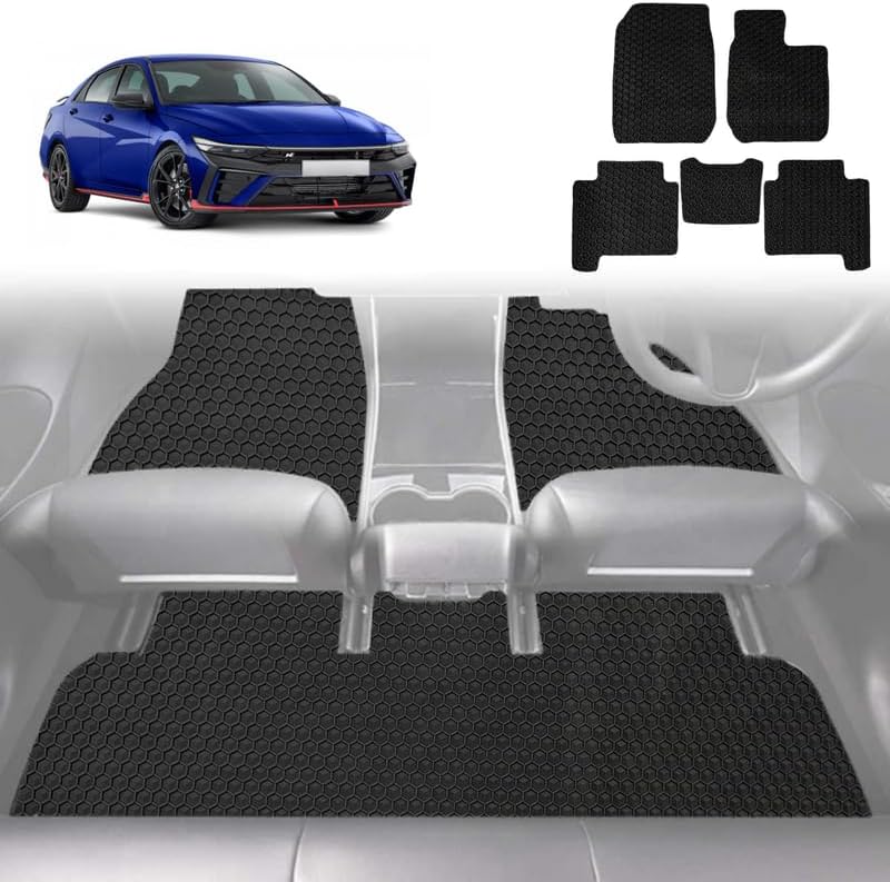 6D Diamond Car Floor Mats for Hyundai i30 N 2021 - Current Sedan - Custom-Fit Carpet Liner