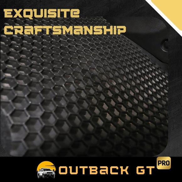 6D Pro Ute Tub Mat for Chevrolet Silverado (GMT T1XX) 2019-Current 6ft 10in bed length - Black - 2 Pcs - Full Set