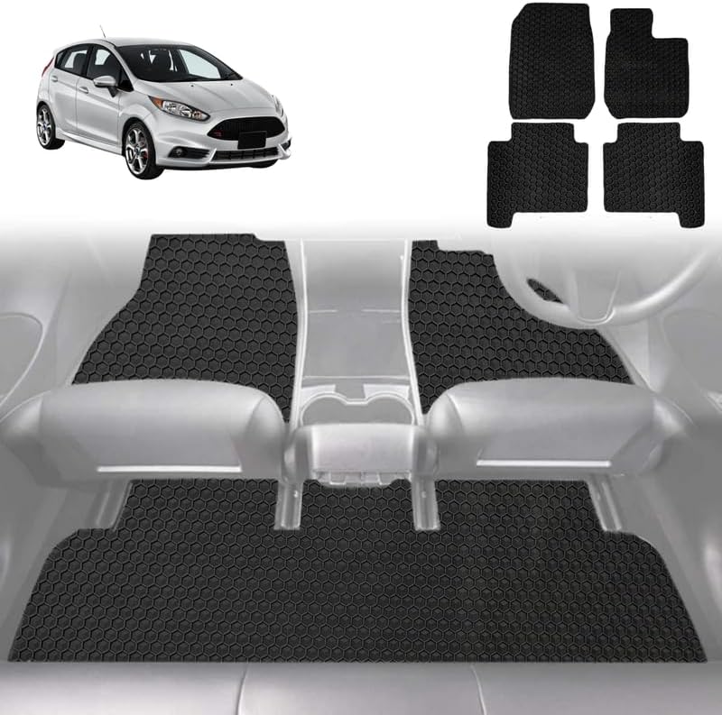 6D Diamond Car Floor Mats for Ford Fiesta 2008 - 2018 (WT WZ) - Custom-Fit Carpet Liner