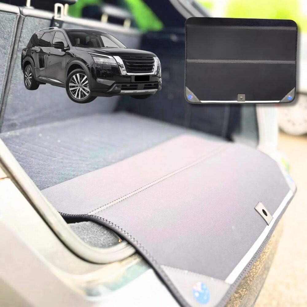 Rear Cargo Boot Bumper Protector for Nissan Pathfinder 2022 - Current 8 seater (R53) - XL (98 x 55) - Black