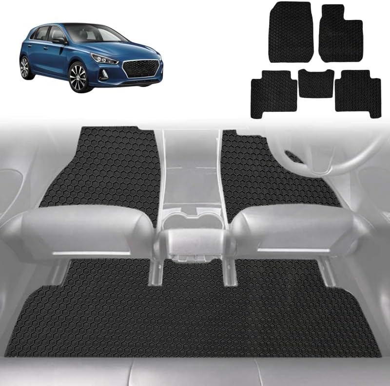 6D Diamond Car Floor Mats for Hyundai i30 2017 - Current (Sedan) - Custom-Fit Carpet Liner