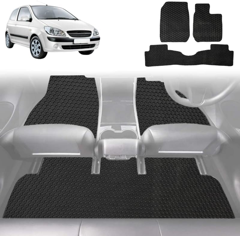 6D Diamond Car Floor Mats for Hyundai Getz 2002 - 2011 TB - Custom-Fit Carpet Liner