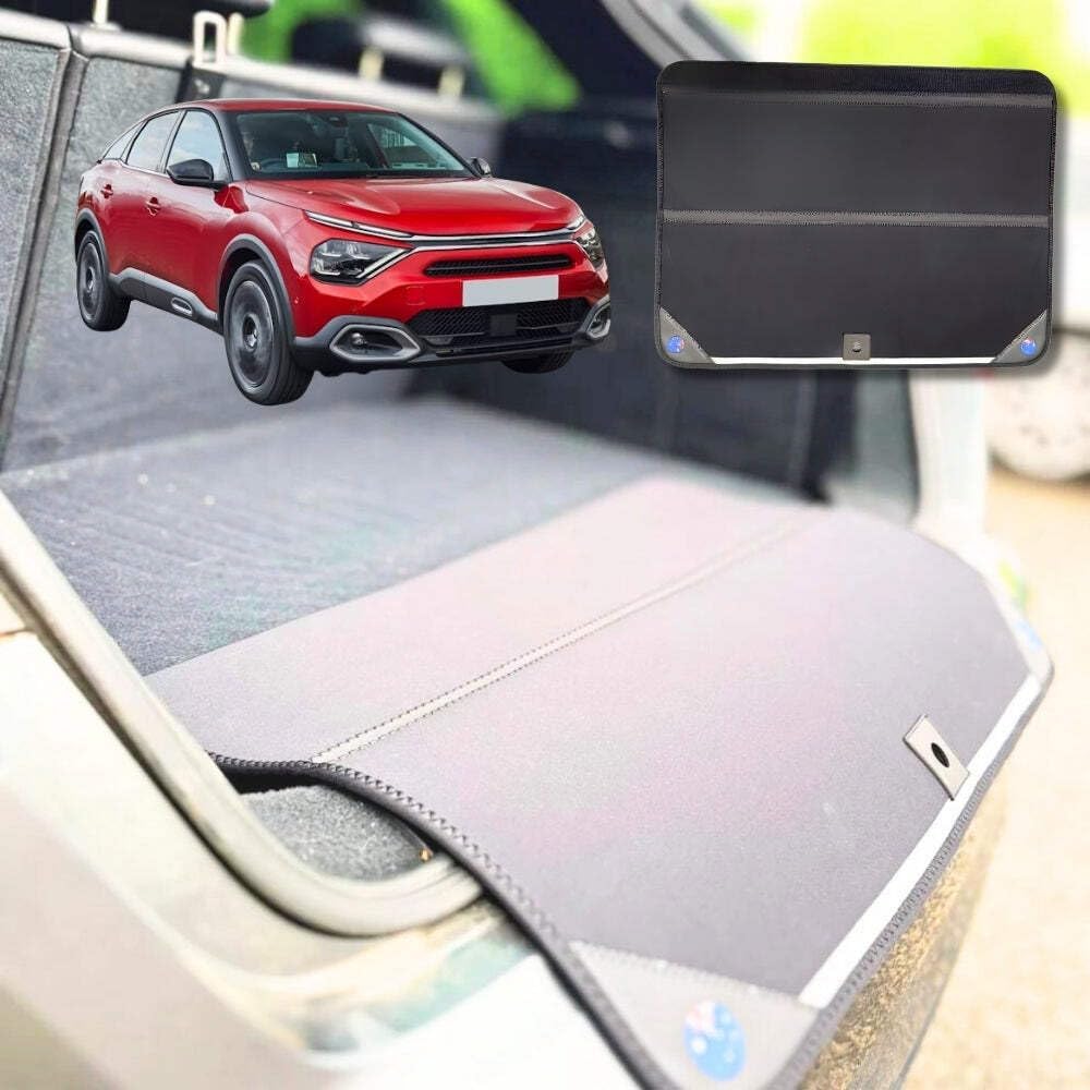 Rear Cargo Boot Bumper Protector for Citroen C4 2021 - Current (C41) - XL (98 x 55) - Black