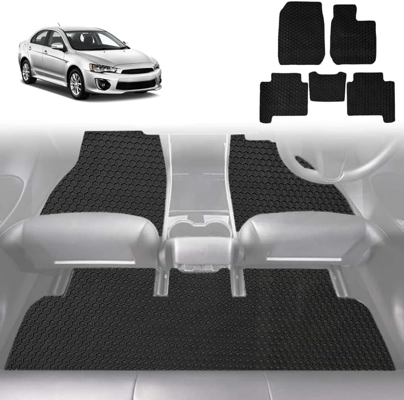 6D Diamond Car Floor Mats for Mitsubishi Lancer 2007 - 2017 Auto (CJ) - Custom-Fit Carpet Liner