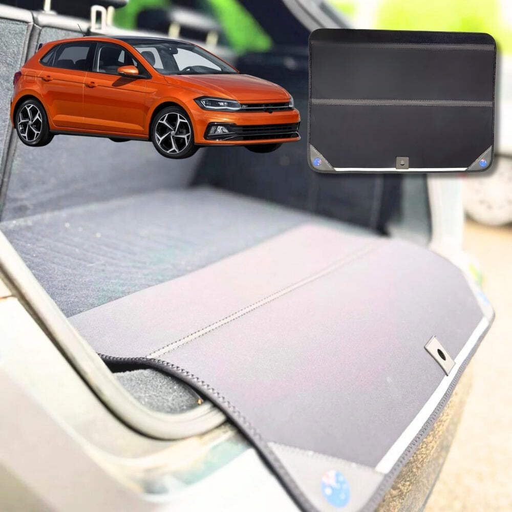 Rear Cargo Boot Bumper Protector for VolksWagen Polo 2009-2017 - Standard (72.5 x 55.5) cm - Black