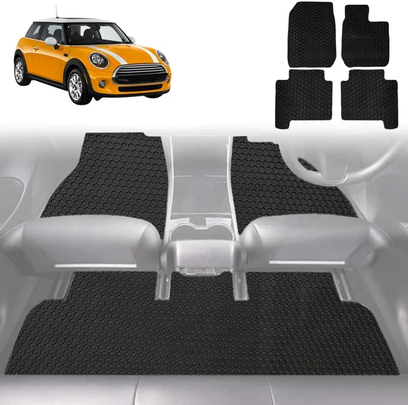 6D Diamond Car Floor Mats for MINI Cooper 3-Door Hatch 2014 - 2024 (F56) - Custom-Fit Carpet Liner