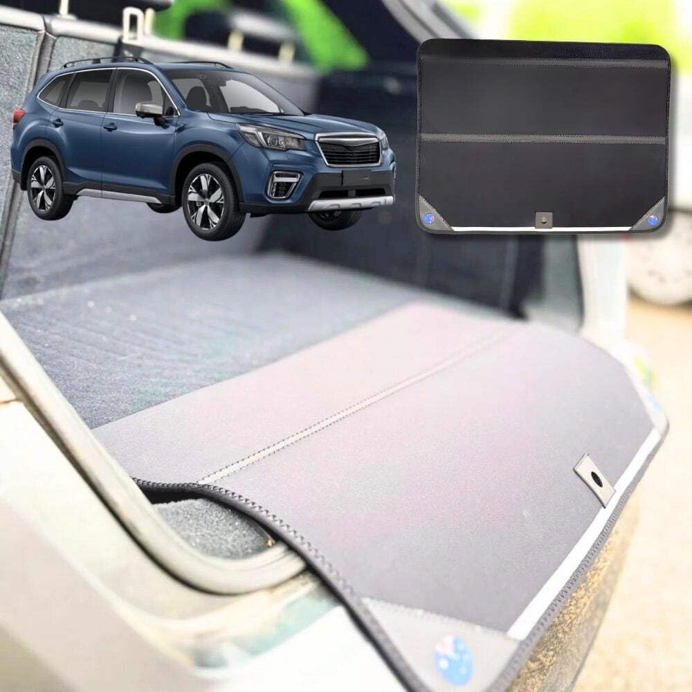 Rear Cargo Boot Bumper Protector for Subaru Forester 2018 - Current (SK) - XL (98 x 55) - Black