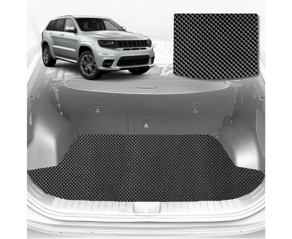 6D Diamond Car Boot Mat for Jeep Grand Cherokee 2011 - 2021 (WK)  - Heavy Duty Carpet Liner