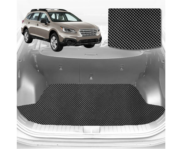 6D Diamond Car Boot Mat for Subaru Outback 2015 - 2021 5GEN, 6GEN  - Heavy Duty Carpet Liner