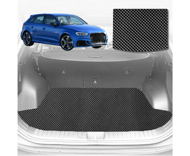 6D Diamond Car Boot Mat for Audi A3 S3 RS3 2013 - 2021 8V (Sedan) - Heavy Duty Carpet Liner