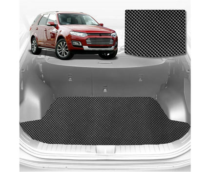 6D Diamond Car Boot Mat for Ford Territory 2011 - 2016 SZ (3rd Row seats up/7 seater) - Heavy Duty Carpet Liner