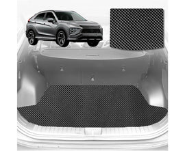 6D Diamond Car Boot Mat for Mitsubishi Eclipse Cross 2017 - Current YA (with flaps) - Heavy Duty Carpet Liner