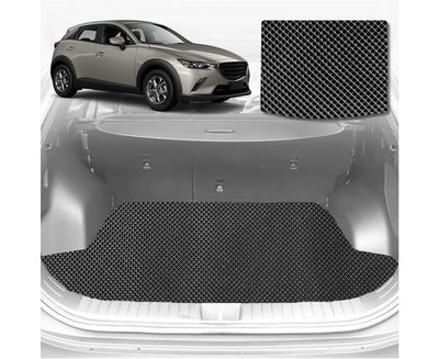 6D Diamond Car Boot Mat for Mazda CX-3 2015 - Current DK  - Heavy Duty Carpet Liner