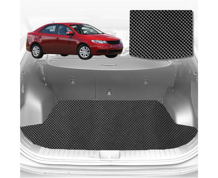6D Diamond Car Boot Mat for Kia Cerato 2009 - 2013 (TD) (Hatch) - Heavy Duty Carpet Liner