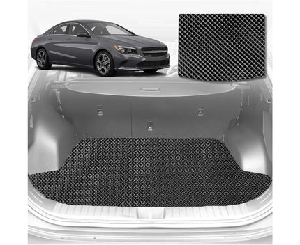 6D Diamond Car Boot Mat for Mercedes-Benz CLA-Class 2013 - 2019 (C117) (Coupe) - Heavy Duty Carpet Liner