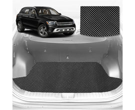 6D Diamond Car Boot Mat for Mercedes-Benz GLC 2015 - 2022 SUV (X253)  - Heavy Duty Carpet Liner