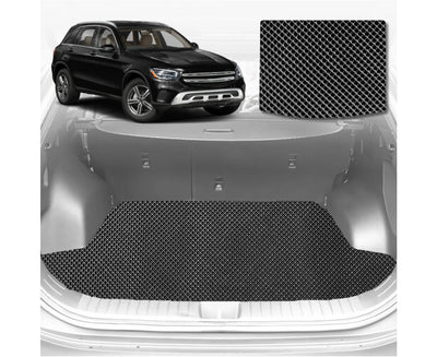 6D Diamond Car Boot Mat for Mercedes-Benz GLC 2015 - 2022 SUV (X253)  - Heavy Duty Carpet Liner