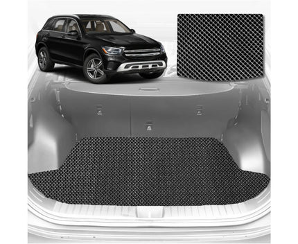 6D Diamond Car Boot Mat for Mercedes-Benz GLC 2015 - 2022 SUV (X253)  - Heavy Duty Carpet Liner