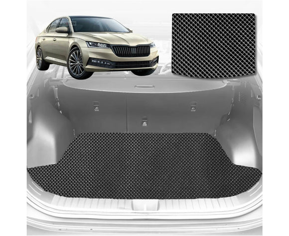 6D Diamond Car Boot Mat for Skoda Octavia 2013 - 2020 NE (Wagon) - Heavy Duty Carpet Liner