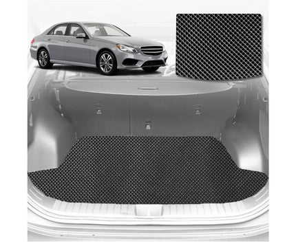 6D Diamond Car Boot Mat for Mercedes-Benz E-Class 2009 - 2016 Sedan (W212) (Sedan) - Heavy Duty Carpet Liner