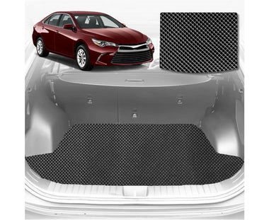 6D Diamond Car Boot Mat for Toyota Camry 2012 - 2017 (XV50) (Hybrid) - Heavy Duty Carpet Liner
