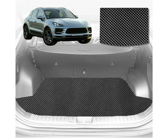 6D Diamond Car Boot Mat for Porsche Macan 2014 - Current 95B  - Heavy Duty Carpet Liner